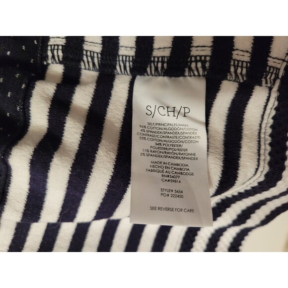 CAbi Drawstring Waist Jacket Women’s Small White Striped Preppy Vacation - Picture 6 of 6